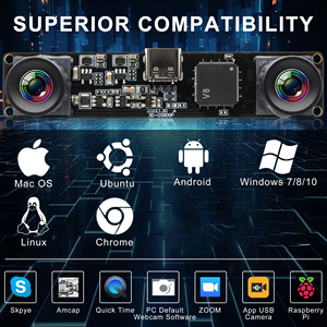 Caméra USB stéréo monochrome 800P à obturateur global, haute vitesse 120 ips, module de caméra USB à double objectif synchrone pour la vision profonde - Product Image 6
