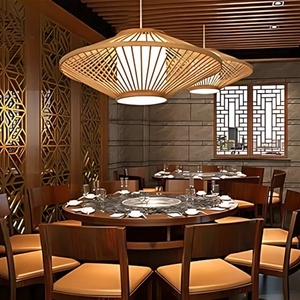 โคมไฟแขวนแบบทันสมัยทำด้วยมือจากโรงงานเวียดนามดีไซน์ไม้ไผ่อเนกประสงค์พร้อมประสบการณ์การจัดแสงราคาดี - Product Image 6