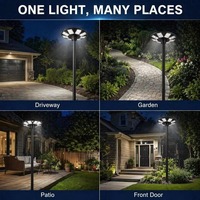 Nouveau style UFO LED lampadaire à énergie solaire lampadaires solaires grand angle extérieurs pour Road Yard Piazza