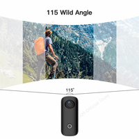 Caméra d'action sportive étanche 4K 30M pour SJCAM C100 Plus avec WiFi 2.4G, EIS, vision nocturne et compatibilité MicroSD pour casques de vélo