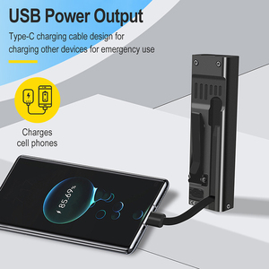 Портативный перезаряжаемый светодиодный Рабочий фонарь Boruit U7, 1100 люмен, карманный Магнитный фонарь для ремонта автомобиля, аварийный фонарь - Product Image 6