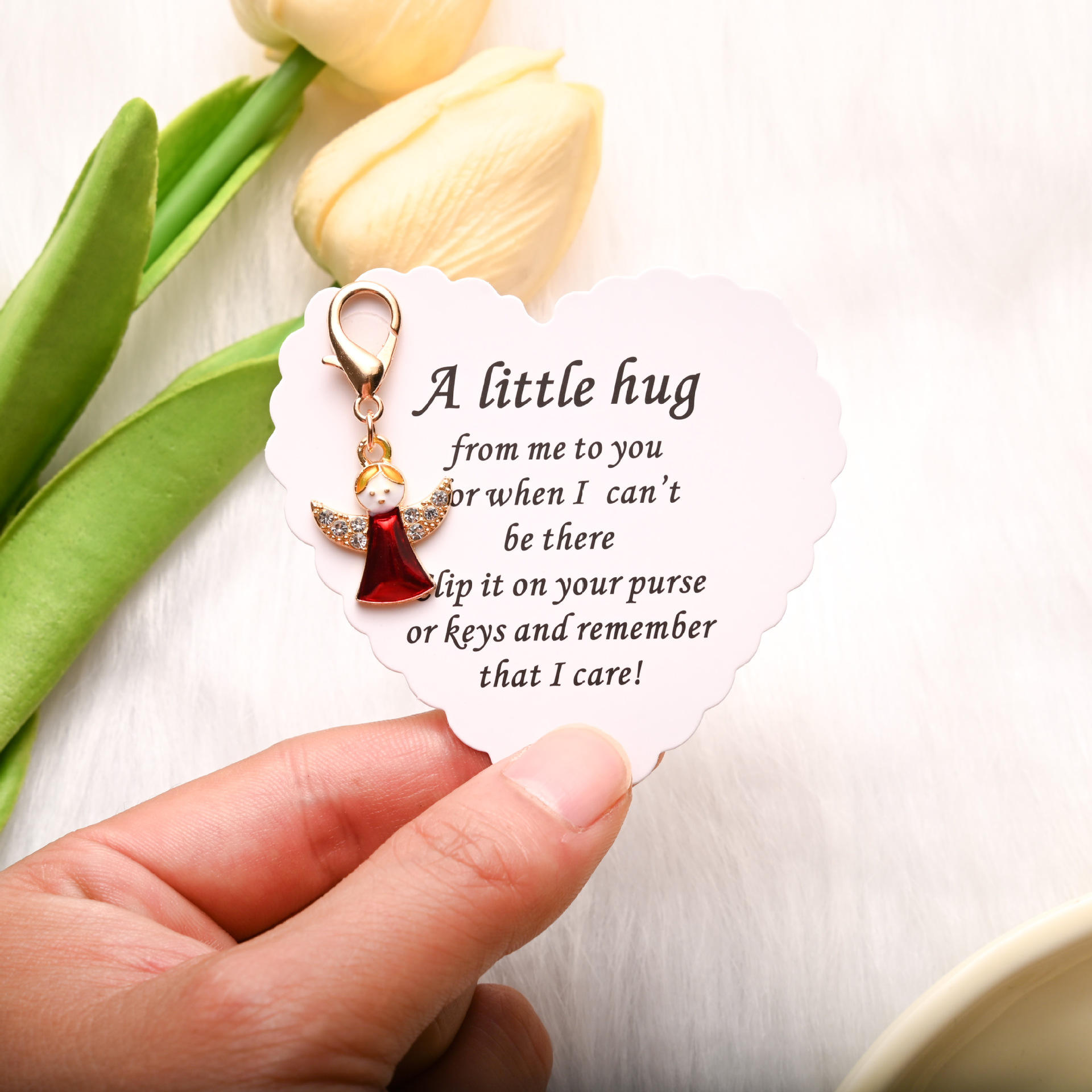 พวงกุญแจนางฟ้าน้อย + การ์ด