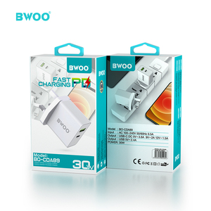 Caricabatterie BWOO 30W PD per Telefono, USB A+USB C PD18W per <span class=keywords><strong>Smartphone</strong></span> - Product Image 6