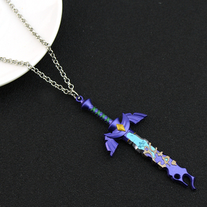 Legend of Zelda Master-Schwert Modell-Halskette für Männer, Kingdom Tears Mehrfarbiger Anhänger Schlüsselring, Sammlerstück für Fans - Product Image 4