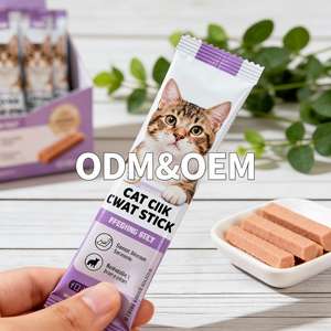 <span class=keywords><strong>Super</strong></span> Cat Creamy Treats 15g Tuna Salmon Chicken Supplier Cat Strips Snacks - Product Image 1