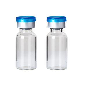 Botellas de vidrio de 10ml, 10 Uds., viales transparentes estériles, puerto de inyección autocurativo, tapa de aluminio abatible, viales vacíos de muestra de laboratorio - Product Image 4