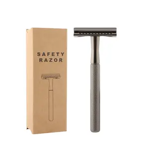 Womens Razors Ready To Ship Safety Razor For Men Men's Razor With A Razor Stand Double Edge Razor With A Texture Handle For Women And Men