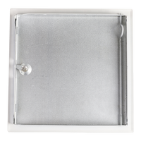 Panneaux muraux de plafond en acier modernes, carrés, étanches, pour usage hôtelier, avec système de verrouillage à came, couleur blanche, revêtement en poudre