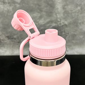 32oz Non Spill Wide Mouth Stainless Steel Water <b>Bottle</b> with Portable Drinking Spout Lid for Sports Gym Travel School Camping - Product Image 4