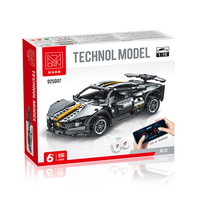 Ensemble de construction de voitures de course RC XMORK 1:16 APP & 2.4G, 896 pièces, briques de construction DIY, jouet pour garçons, excellent cadeau