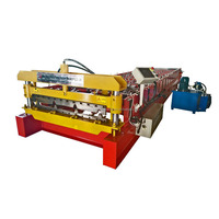 Ligne de formage automatique de tôles de toiture galvanisées colorées de 1200 mm avec moteur et pompe