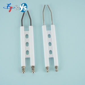 Électrodes d'allumage universelles de type H pour brûleur à mazout BT10 Électrode d'allumage en céramique à double broche Siamois à trois trous - Product Image 4