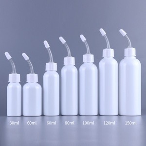 Bouteille de nettoyage d'oreilles pour animaux de compagnie à trois voies, 60ml, bouteille distributrice en plastique à bec verseur pour chat et chien - Product Image 1