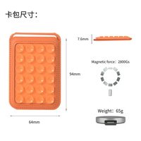 Étui en cuir PU avec support magnétique puissant et porte-cartes, support pliable multi-angles, portefeuille arrière pour Apple iPhone 17