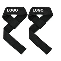 Sangles de musculation rembourrées, support de poignet robuste, antidérapantes, pour soulevé de terre, accessoires de musculation, équipement personnalisé avec logo