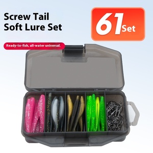 Ensemble de leurres de pêche à la <span class=keywords><strong>carpe</strong></span> transfrontaliers Comair appâts souples en plastique en gros appâts manivelle avec conception en spirale de queue de fourche pour la pêche en Amazonie - Product Image 5