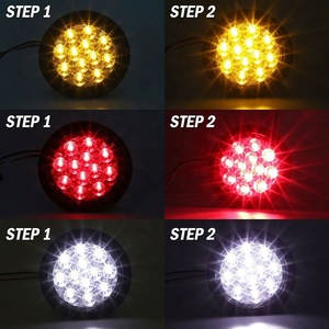 Marqueur latéral à Led pour camion, 4 pouces, <span class=keywords><strong>blanc</strong></span>, ambre, jaune, rond, 12V, 10 pièces, nouveau produit - Product Image 6