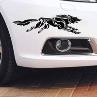 Autocollants de Voiture Personnalisés Réfléchissants Loup, Impression Design Décoration, Pour Extérieur, Porte, Côté de Carrosserie, Capot et Pare-chocs en PVC