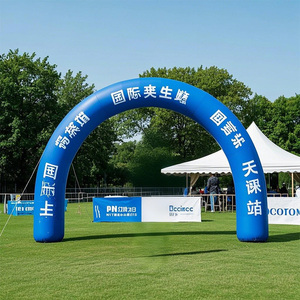 Modelo de fábrica Publicidad Inflable Personalizado Impreso Resistente al fuego Bienvenido Arco inflable para carreras Eventos deportivos en venta - Product Image 5