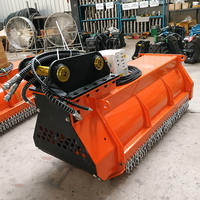 Peralatan Pertanian Kubota, Aksesoris Flail untuk Mini Excavator, Mesin Pemotong Rumput / Mesin Pemotong Rumput Flail untuk Excavator 3-6 Ton, Tersedia 1 Set Mesin 2 Tak 4 Cm
