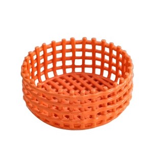 Corbeille à fruits moderne de luxe en céramique, égouttoir à fraises décoratif, bols à fruits carrés en grès émaillé rose et blanc, style Kawaii et mignon pour la <span class=keywords><strong>cuisine</strong></span> - Product Image 4