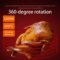 Four à rôtisserie automatique multifonctionnel pour la cuisine commerciale, vente chaude, pour rôtir le poulet et la viande