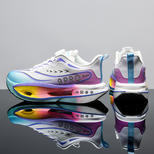 <span class=keywords><strong>Zapatillas</strong></span> Deportivas de Running con Placa de Carbono de Alto Rendimiento, Tejidas, con Cordones de Ajuste, Amortiguación y Entresuela de Dientes de Tiburón para Hombre y Mujer - Product Image 4