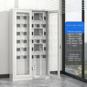 Steel Tablet Computer Charging Parcel Locker Electronic Lock Iron Key Floor Mount Assembled Station Mobile Phone Centralized - Product Image 1
