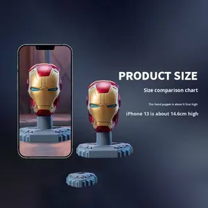 โมเดลหัวไอรอนแมน รุ่น MK3 ของแท้จากมาร์เวล แบบกล่องสุ่ม ประกอบเอง ของเล่นแอคชั่นฟิกเกอร์กึ่งสำเร็จรูป สำหรับตกแต่ง - Product Image 3