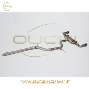 OUCHI tubi inox per Volkswagen <span class=keywords><strong>Golf</strong></span> MK8 1.5T Catback di scarico con valvola marmitta parti Auto prestazioni scarico Valvetronic - Product Image 6