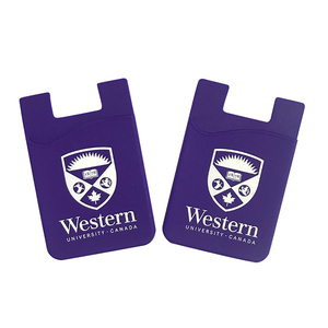 Porte-cartes de téléphone en silicone promotionnel <span class=keywords><strong>pas</strong></span> <span class=keywords><strong>cher</strong></span>, support adhésif tendance en silicone bleu pour téléphone - Product Image 6