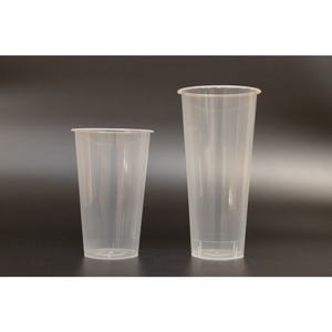 कस्टम कप प्लास्टिक व्यक्तिगत लोगो प्रिंट फ्रॉस्टेड दूध चाय प्लास्टिक कप बोबा दुकान की आपूर्ति - Product Image 4