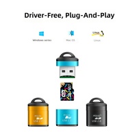 Lecteur de cartes TF/USB3.2 Gen2 haute vitesse portable en alliage d'aluminium de style porte-clés pour smartphones – Vente en gros