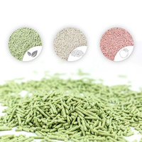 Litière pour chat en boules de bentonite et tofu biodégradable, écologique, 0,5-4 mm, parfumée, 99 % sans poussière, contrôle des odeurs, agglomération rapide