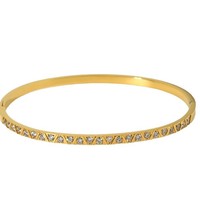 Ensemble de bracelets minimalistes en zircon cubique, plaqué or 18 carats, acier inoxydable, résistant à l'eau, sans ternissement, bijoux de luxe