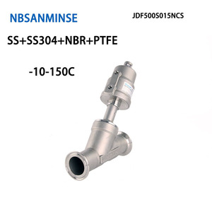 Vanne à siège incliné en acier inoxydable King, 10 bars, filetage mâle, régulation de débit, actionneur pneumatique normalement fermé - Product Image 5