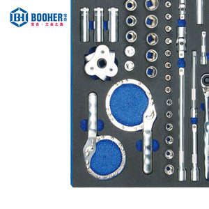 Bộ Ổ Cắm Chất Lượng Hàng Đầu Thiết Kế Công Nghiệp, Bộ Dụng Cụ Sửa Chữa Ô Tô 1/4 "+ 3/8" + 1/2" - Product Image 6