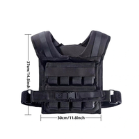 Gilet lesté réglable pour la gym et la boxe – Plaques en fer, acier, plomb – Gilet de course lesté