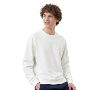 Sudadera de Alta Calidad, Informal, de Punto, Holgada, con Hombros Caídos, Cuello Redondo, Personalizable, para Hombre, de Poliéster y Algodón - Product Image 2