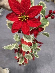 Lierre artificiel rouge nouveau type 'Cloud Etoile Wild Seven' pour décoration, et vigne grimpante 'Susy Yellow Rose' - Product Image 3