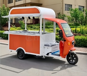 Maßgefertigter HNRB Ape Coffee Bar Tuk Tuk Food Trailer Elektrisches Dreirad Snack-Food Mobile Bar aus Edelstahl mit 1 Jahr Garantie zum Verkauf - Product Image 3