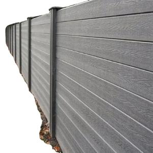 VANJOIN conjunto de valla compuesta de WPC panel de valla de jardín compuesto al aire libre moderno de madera de plástico WPC valla fanels - Product Image 1