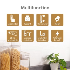 Balance de cuisine électronique numérique en acier inoxydable EK4150, capacité 5 kg, alimentée par piles, avec plateau pour la mesure du poids EK4150 - Product Image 3