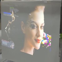 Écran de projection double face de couleur blanche pour projection avant et arrière