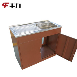 Meuble sous-évier de cuisine en acier inoxydable - Product Image 2