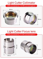 Lentille de focalisation laser en quartz fondu pour tête de découpe laser à fibre Precitec Lightcutter Procutter HPSSL, lentille de collimation FL100 200 mm
