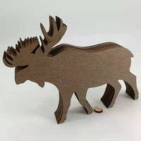 Cadeaux créatifs en bois sculpté 3D, décoration de maison, mini-animaux, artisanat en bois