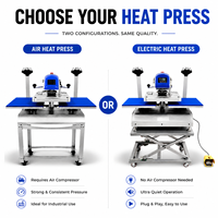 Xinhong Pneumatique 40*50 cm Double Station Sublimation Transfert De Chaleur Presse À Chaud Machine Pour T-Shirt