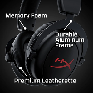 หูฟังไร้สาย <span class=keywords><strong>HyperX</strong></span> <span class=keywords><strong>CLOUD</strong></span> <span class=keywords><strong>Core</strong></span> ดั้งเดิม100% หูฟังสำหรับเล่นเกมไมโครโฟนตัดเสียงรบกวนแบบถอดได้ - Product Image 2