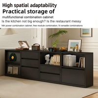 Armoire de rangement commerciale moderne et minimaliste en contreplaqué, réglable en hauteur, avec tiroirs verrouillables, multifonctionnelle pour l'école, la maison et le bureau
